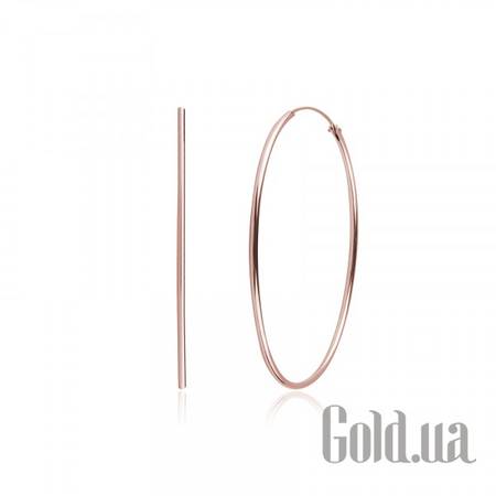 Серьги-кольца Серебряные серьги в позолоте