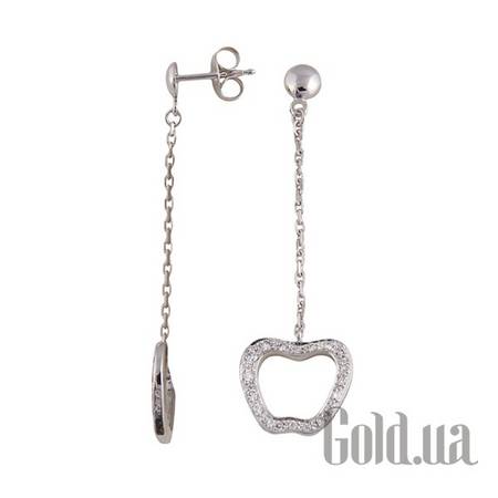 Серьги с подвесками Золотые серьги с бриллиантами