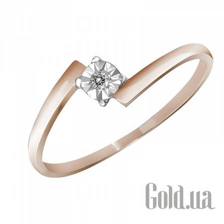 Кольцо Золотое кольцо с бриллиантом, 16.5