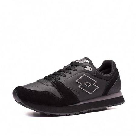 Кроссовки мужские Lotto TRAINER XVI LTH  ALL BLACK/GRAVITY TITAN 214675/1H8