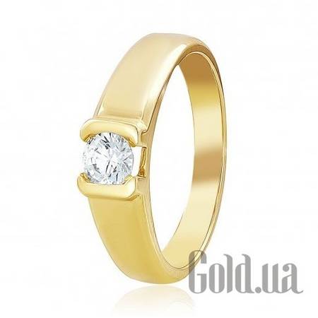 Кольцо Золотое кольцо с цирконием Swarovski Zirconia, 17