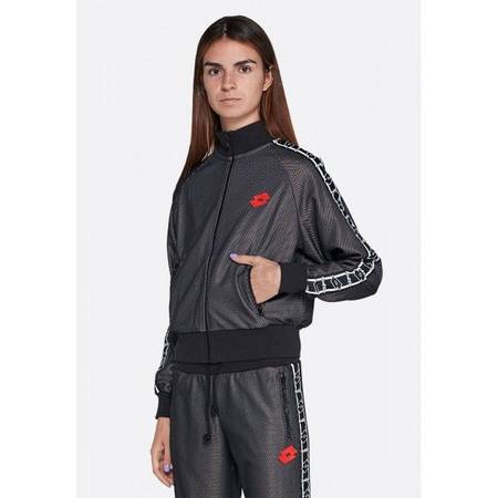 Спортивная кофта женская Lotto ATHLETICA CLASSIC W II SWEAT FZ SLV PL  ALL BLACK 214398/1CL