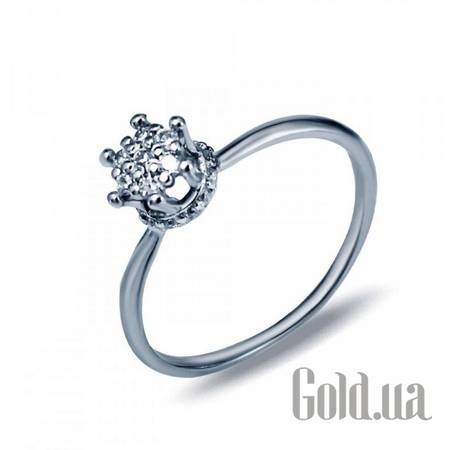 Кольцо Серебряное кольцо с куб. циркониями, 16.5