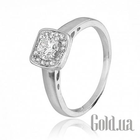 Кольцо Серебряное кольцо с куб. циркониями, 16.5