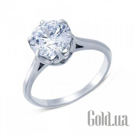 Кольцо Серебряное кольцо с куб. цирконием, 17.5