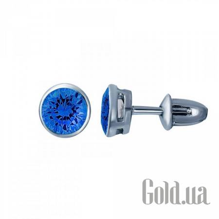 Серьги-гвоздики Серебряные серьги с куб. циркониями