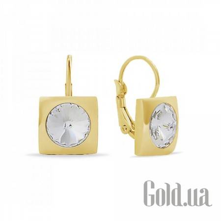 Серьги Серьги с кристаллами Swarovski в позолоте
