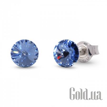 Пусеты (гвоздики) Серьги с кристаллами Swarovski