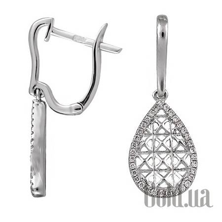 Серьги с подвесками Золотые серьги с бриллиантами