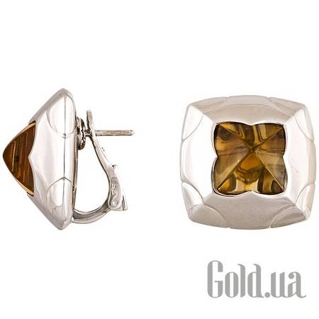 Серьги Золотые серьги с цитринами