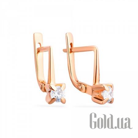 Серьги Золотые серьги с куб. циркониями