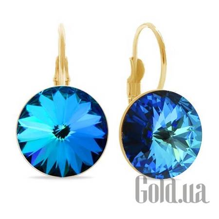 Серьги Серьги с кристаллами Swarovski в позолоте