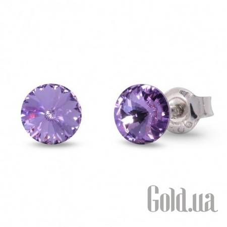 Пусеты (гвоздики) Серьги с кристаллами Swarovski