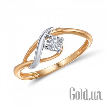 Кольцо Золотое кольцо с бриллиантом, 18