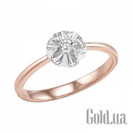Кольцо Золотое кольцо с бриллиантом, 16.5