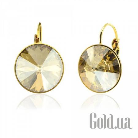 Серьги Серьги с кристаллами Swarovski в позолоте
