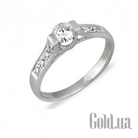 Кольцо Золотое кольцо с центральным бриллиантом 0,28 карат