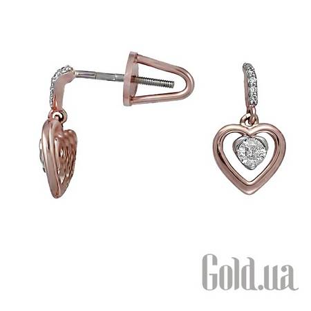 Серьги с подвесками Золотые серьги с бриллиантами