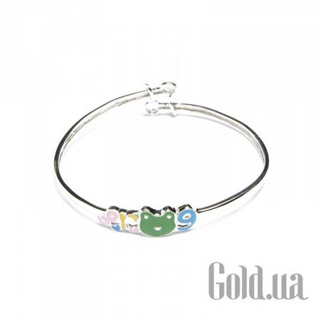 Браслет Детский серебряный браслет с эмалью, 14.5