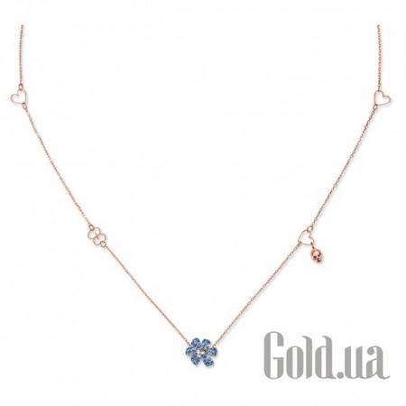 Колье Золотое колье с бриллиантами и сапфирами