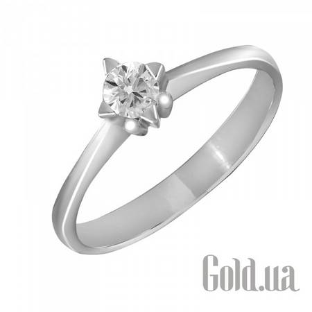 Кольцо Золотое кольцо с бриллиантом, 17.5