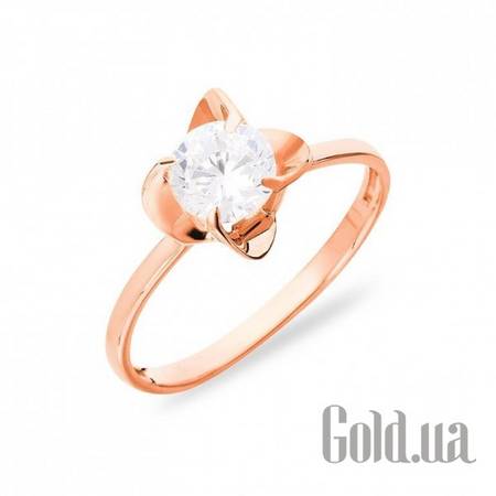 Кольцо Золотое кольцо с куб. цирконием, 17.5