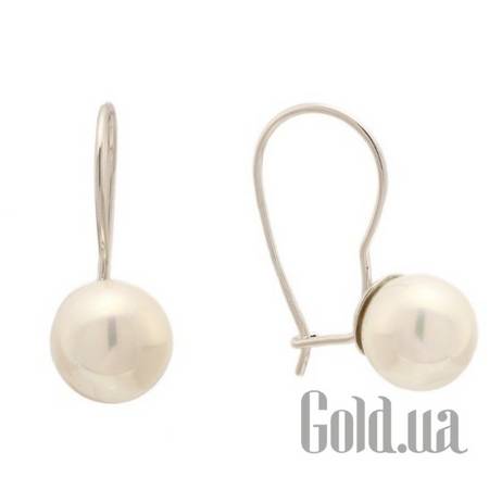 Серьги Серебряные серьги  с жемчугом