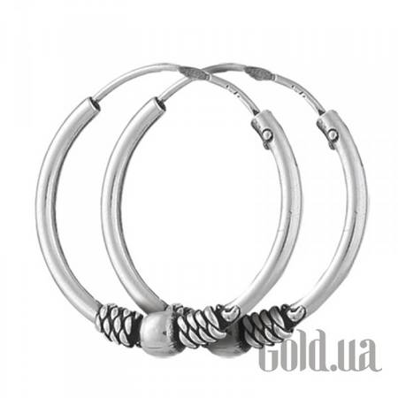 Серьги-кольца Серебряные серьги