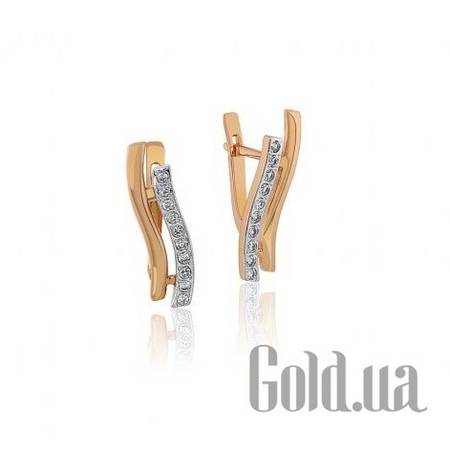 Серьги Золотые серьги с куб. циркониями