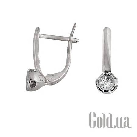 Серьги Золотые серьги с бриллиантами