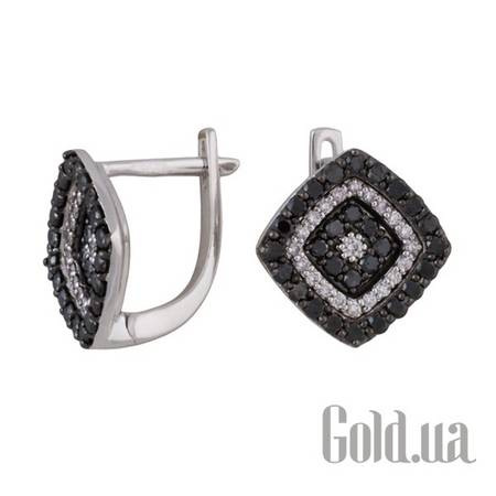 Серьги Золотые серьги с бриллиантами