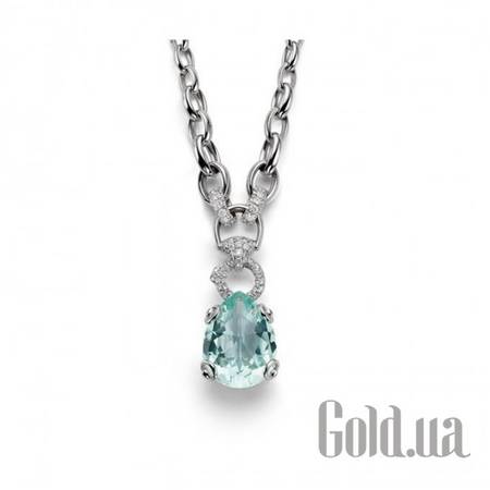 Колье Золотое колье с бриллиантами и хризолитом