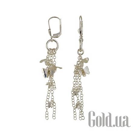 Серьги с подвесками Серебряные серьги