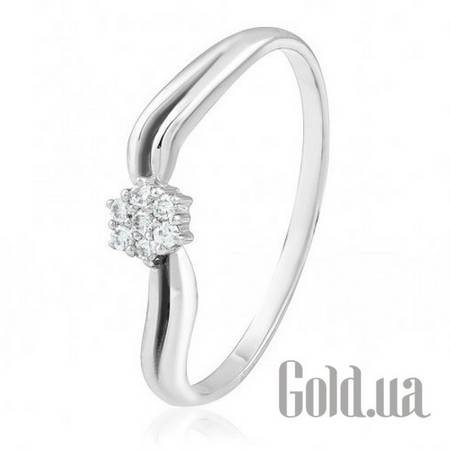 Кольцо Золотое кольцо с бриллиантами, 16.5