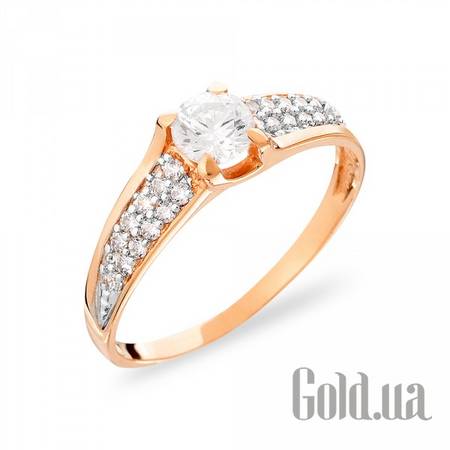 Кольцо Золотое кольцо с куб. циркониями, 19.5
