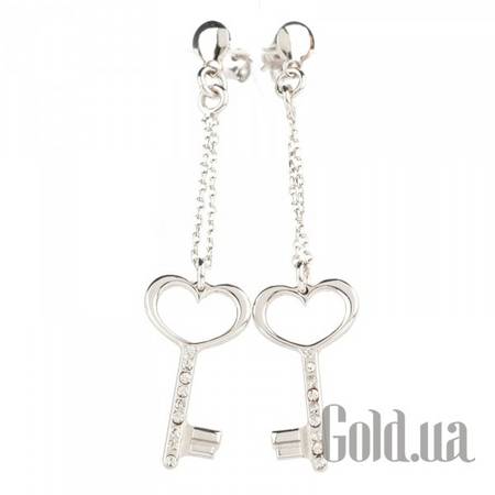 Серьги с подвесками Серебряные серьги