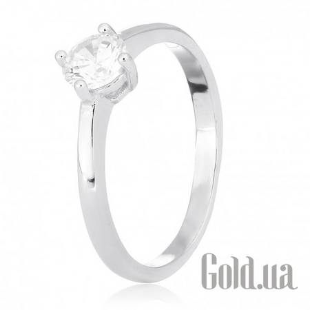 Кольцо Серебряное кольцо с куб. цирконием, 18
