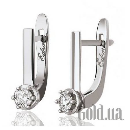 Серьги Золотые серьги с бриллиантами