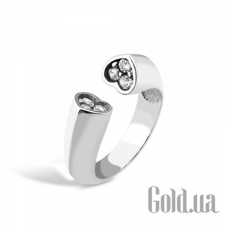 Кольцо Серебряное кольцо с куб. циркониями, 16.5