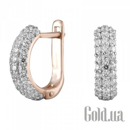 Серьги Золотые серьги с куб.циркониями