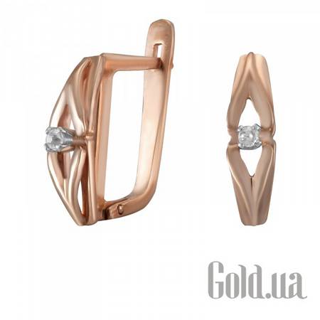 Серьги Золотые серьги с кубическим цирконием