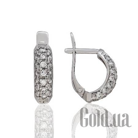 Серьги Золотые серьги с куб. циркониями