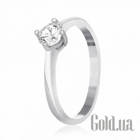 Кольцо Серебряное кольцо с цирконием Swarovski Zirconia, 16