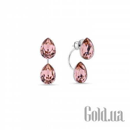 Пусеты (гвоздики) Серьги с кристаллами Swarovski