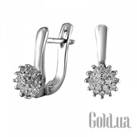 Серьги Золотые серьги с бриллиантами