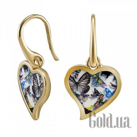 Серьги с подвесками Женские серьги с эмалью