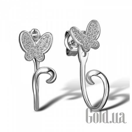 Серьги-гвоздики Золотые серьги с бриллиантами