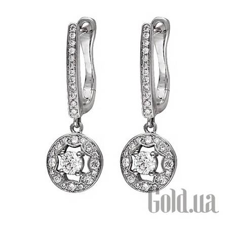 Серьги Золотые серьги с бриллиантами