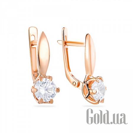 Серьги Золотые серьги с куб. циркониями