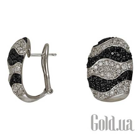 Серьги Золотые серьги с бриллиантами